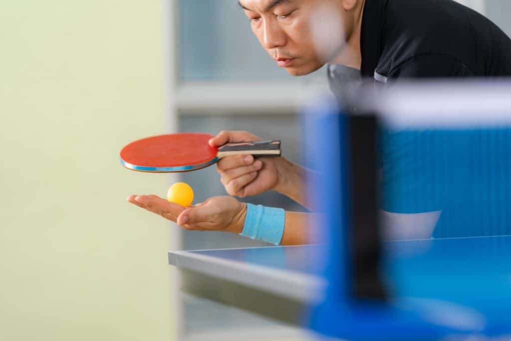 Mini mesa de ping pong Klopf 1003 fabricada em MDP cor azul