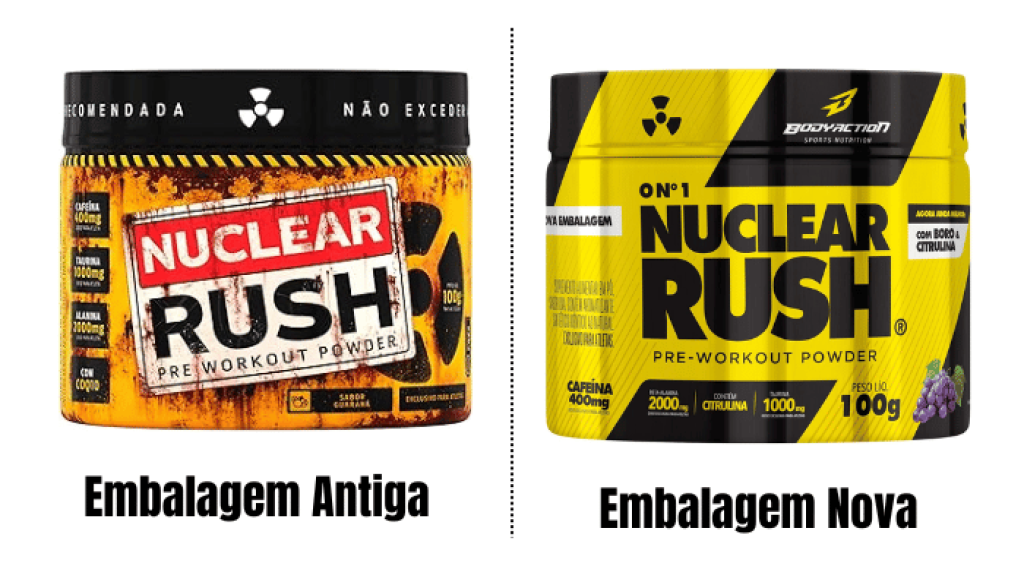Mudança embalagem do Nuclear Rush